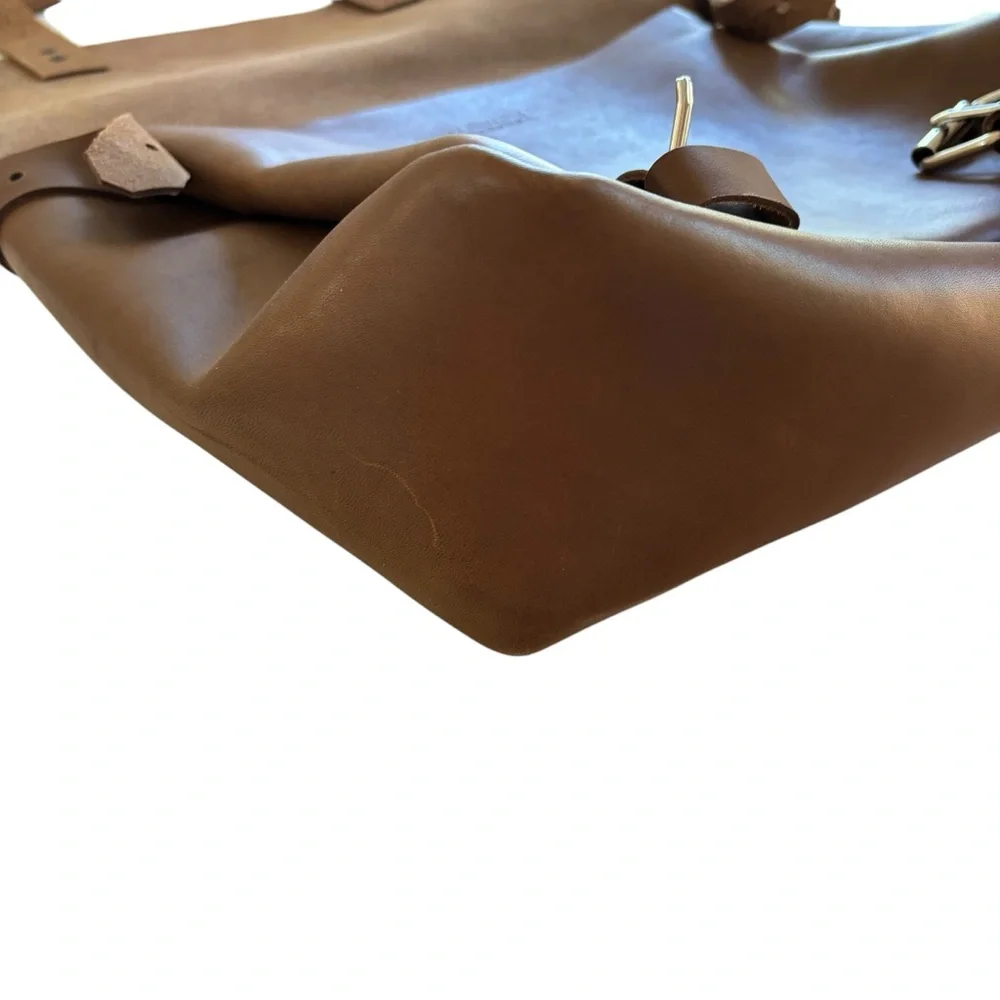 Copper River Bag Company Messenger Shoulder Bag Tan Leather